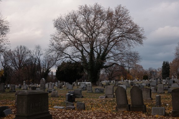 Graves at Philadelphia's Mount Peace Cemetery