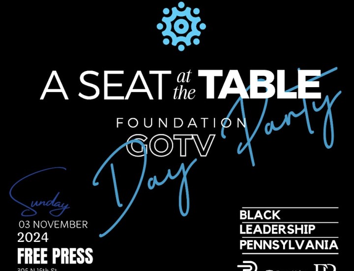 Flyer for A Seat at the Table's Get Out The Vote Party